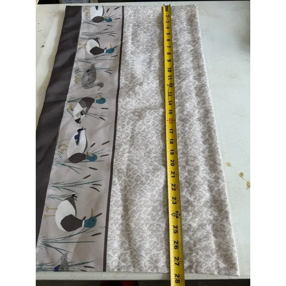 Mallard Duck Window Valances Rustic Cabincore Granpacore Vintage Lodge X2